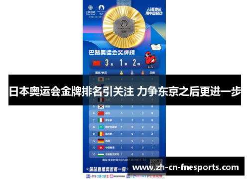 日本奥运会金牌排名引关注 力争东京之后更进一步